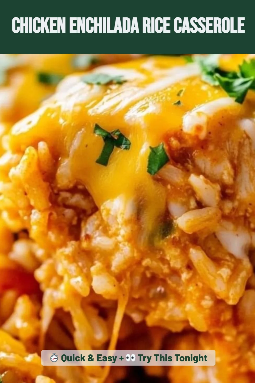 Chicken Enchilada Rice Casserole