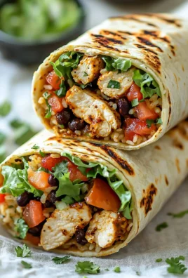 Chipotle Ranch Grilled Chicken Burrito with fresh ingredients and a flavorful sauce