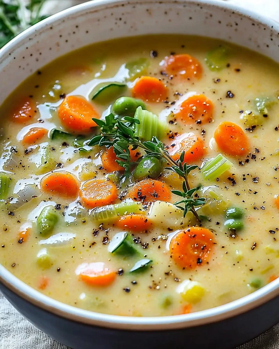 Comforting One-Pot Creamy Vegetable Soup