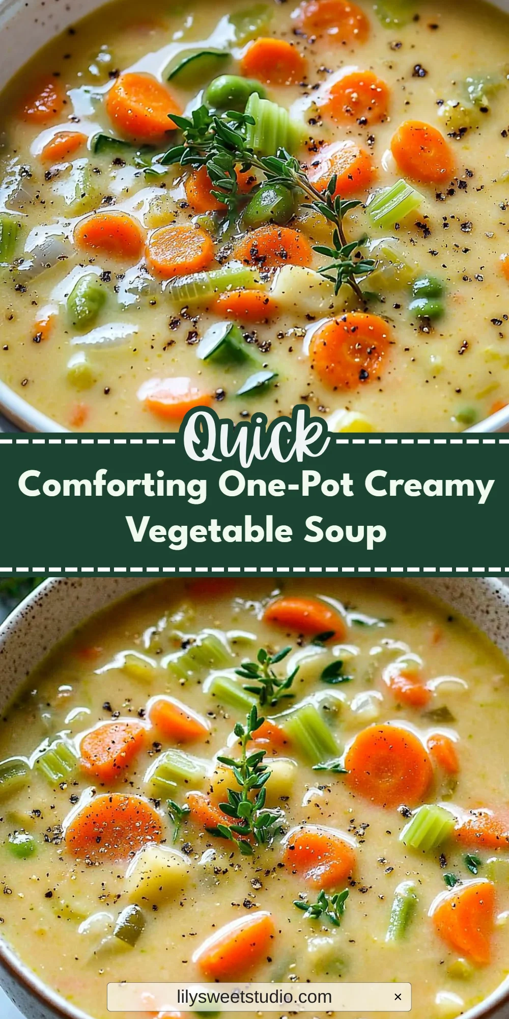 Comforting One-Pot Creamy Vegetable Soup