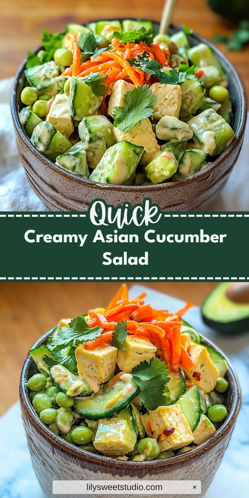 Creamy Asian Cucumber Salad