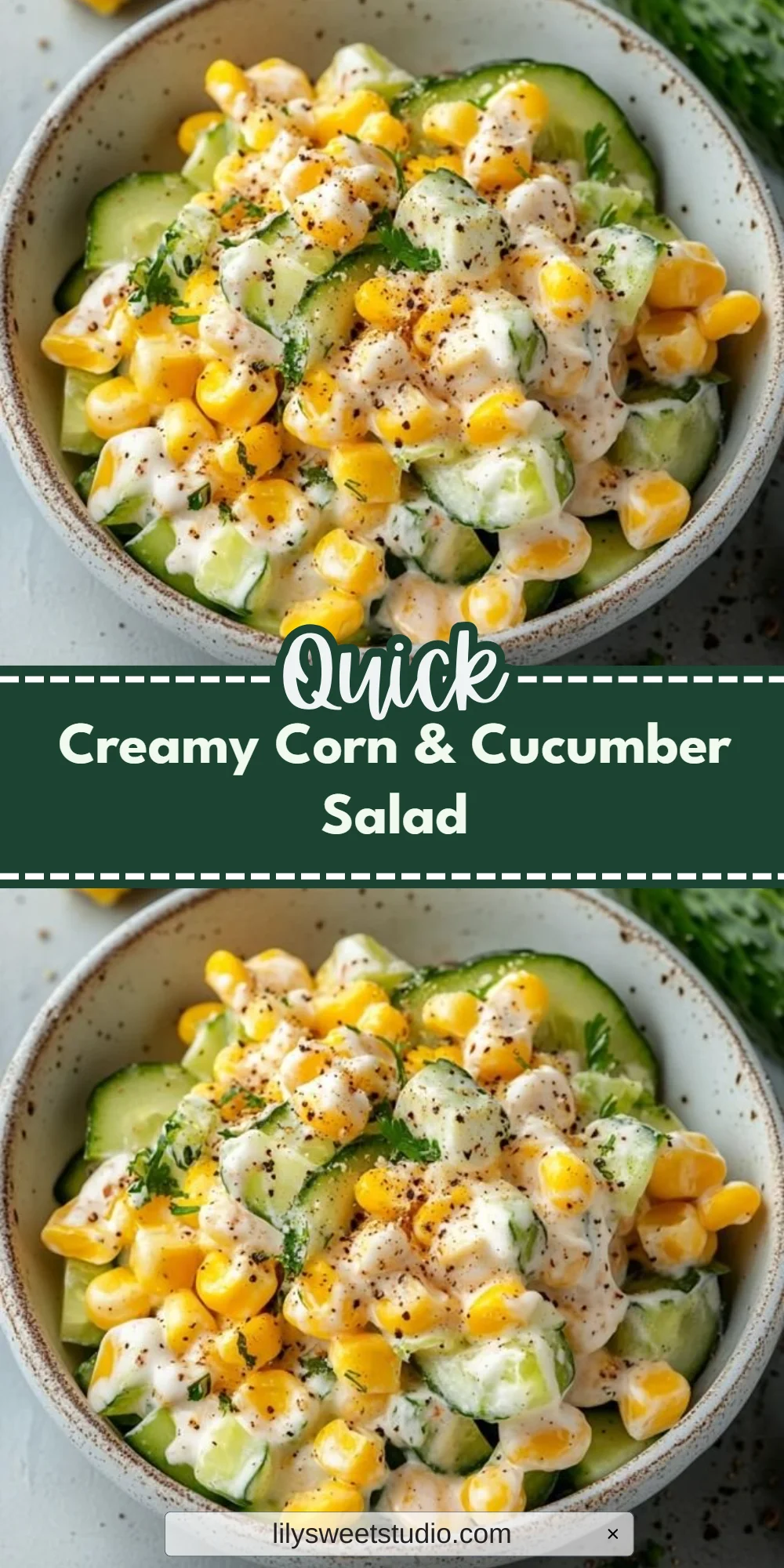 Creamy Corn & Cucumber Salad