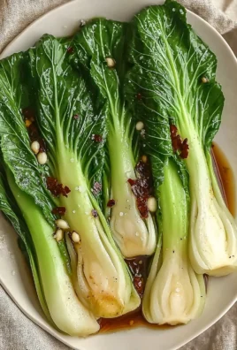 Easy Bok Choy with Garlic Soy Sauce recipe ingredients and final dish image