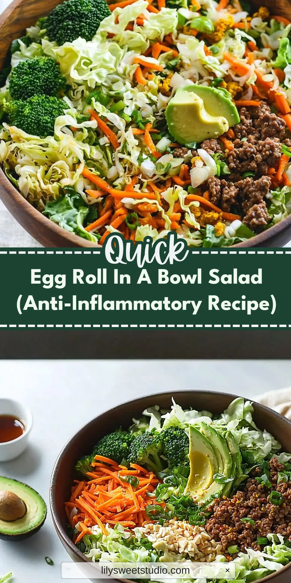 Egg Roll In A Bowl Salad (Anti-Inflammatory Recipe)