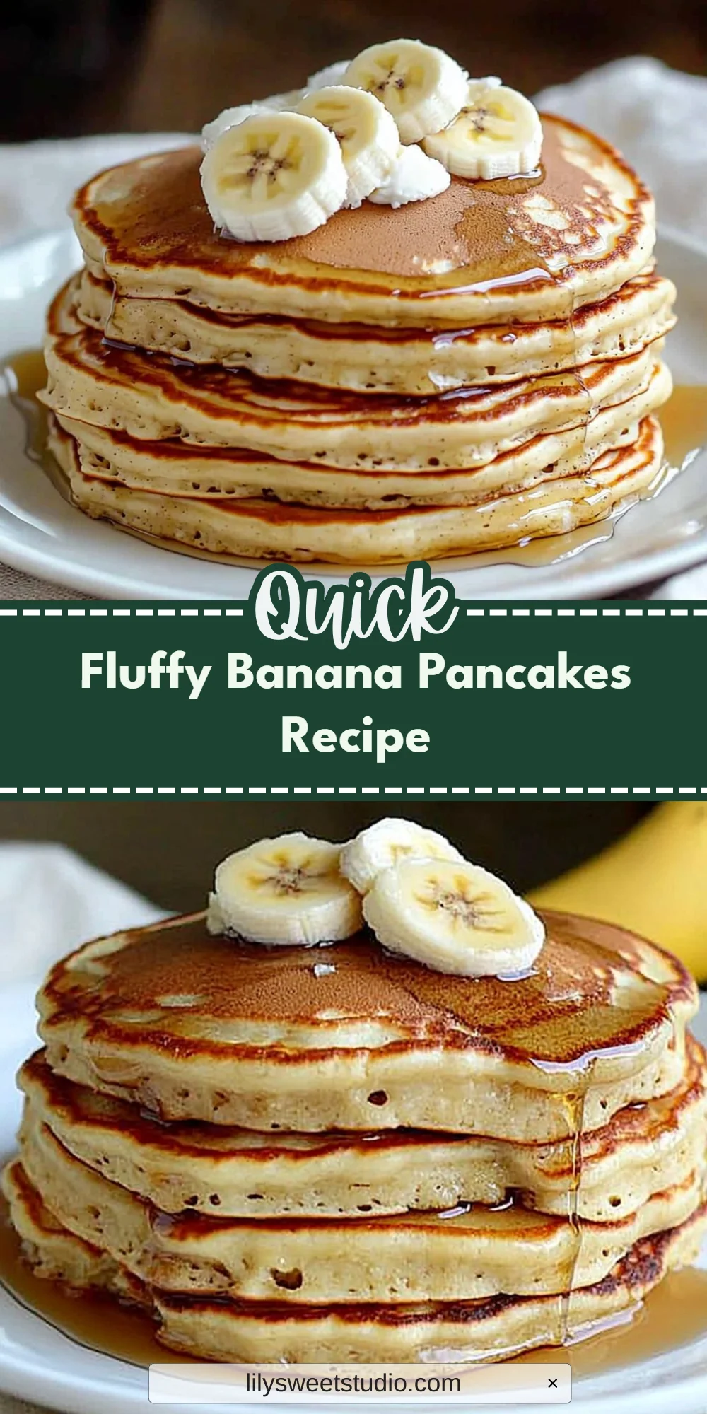 Fluffy Banana Pancakes Recipe