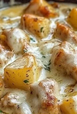 Garlic Parmesan Chicken and potatoes cooked in a crockpot, showcasing delicious flavors.