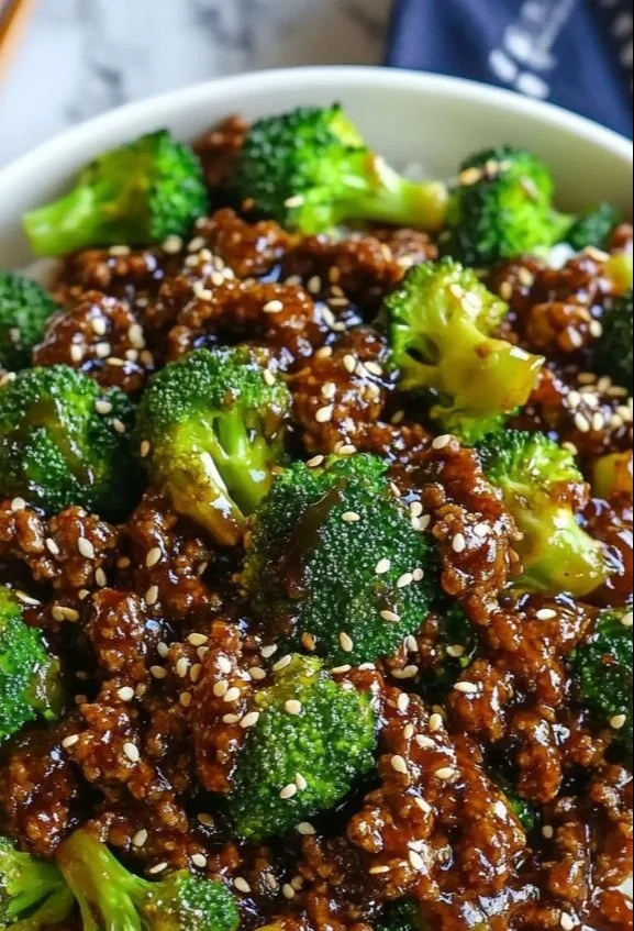 Ground Beef and Broccoli