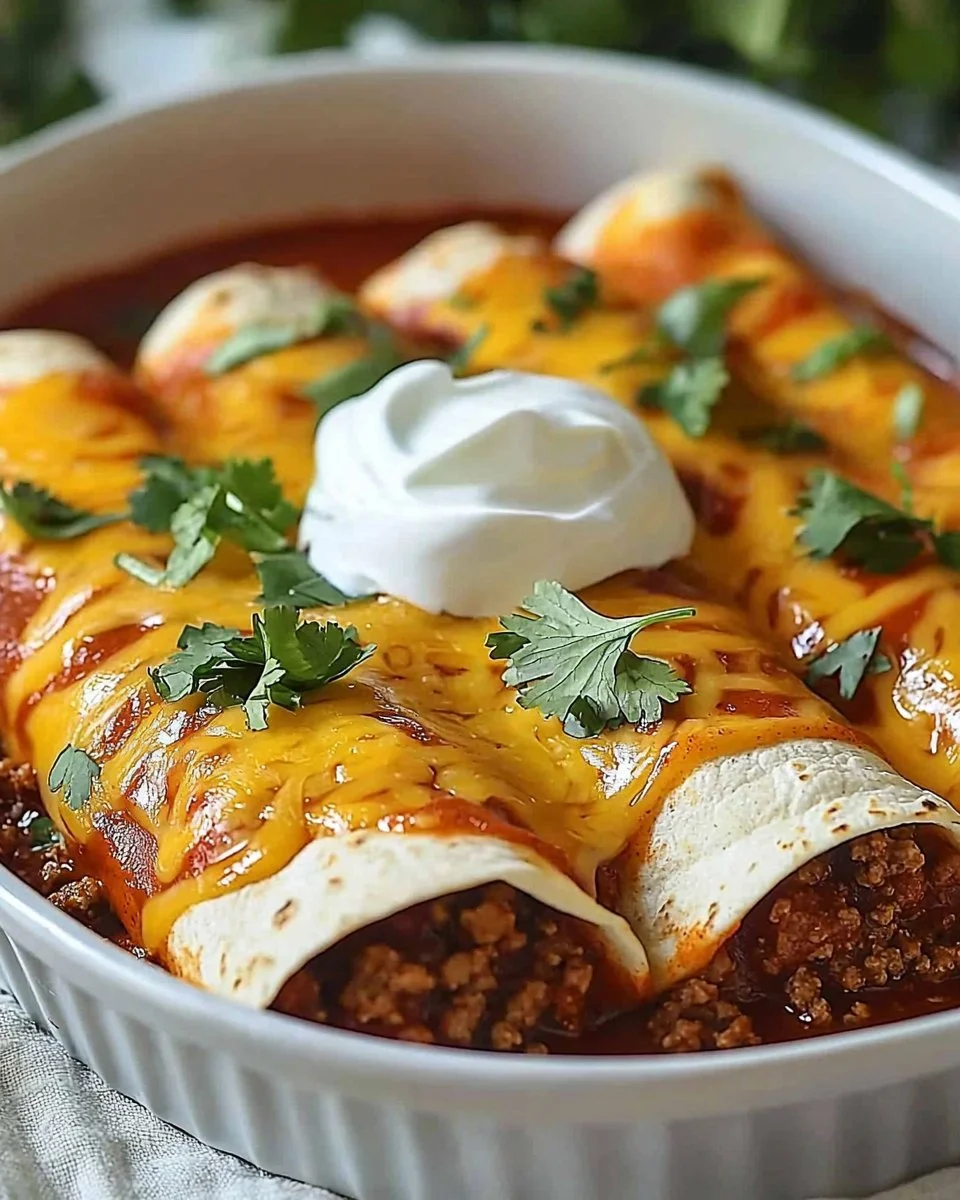 Ground Beef Enchiladas