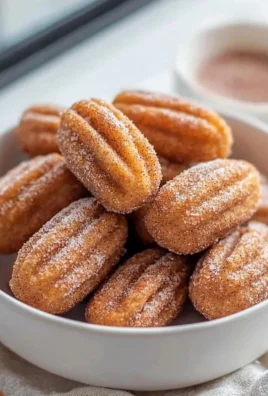 Delicious healthy baked churro bites dusted with cinnamon sugar