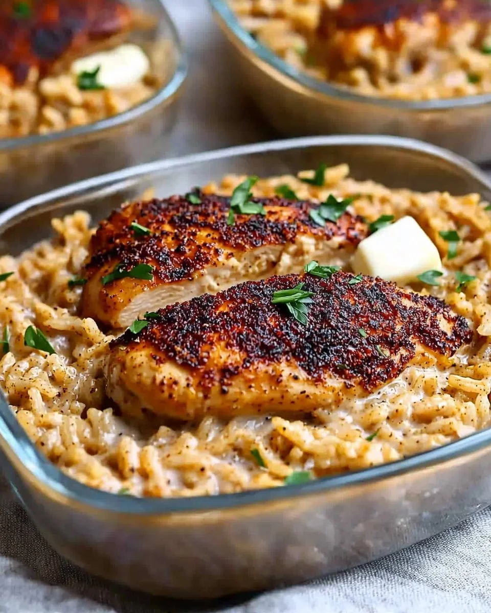 High Protein Creamy Cajun Chicken & Rice