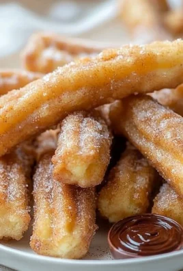 Delicious homemade churro bites filled with Nutella