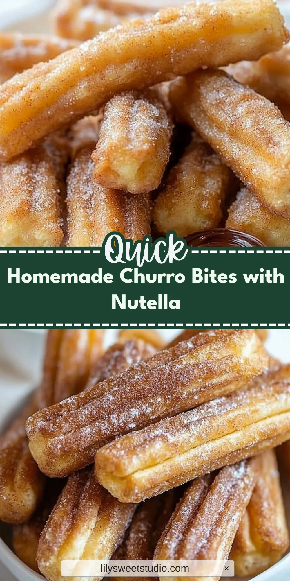 Homemade Churro Bites with Nutella
