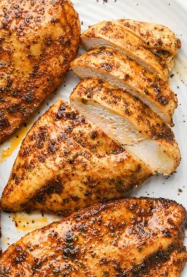 Juicy baked chicken breast cooked in 30 minutes with herbs and spices