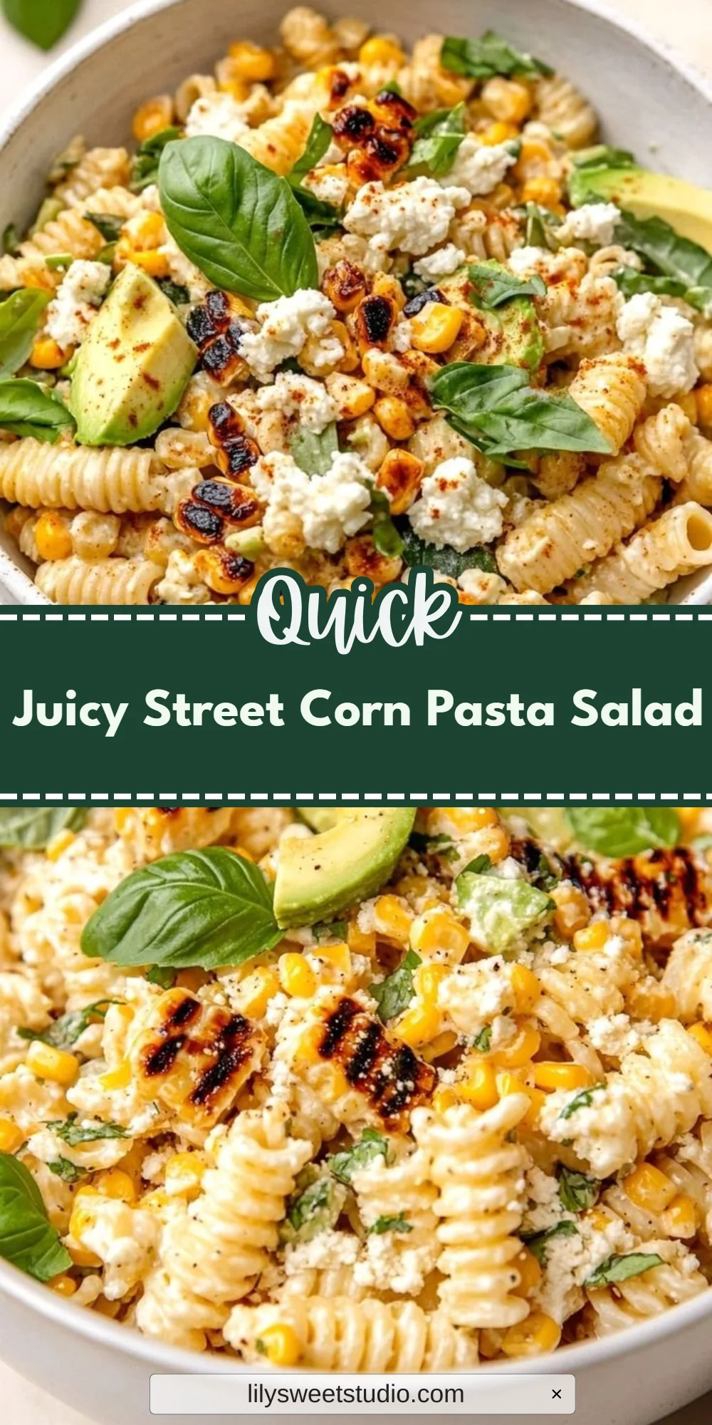 Juicy Street Corn Pasta Salad