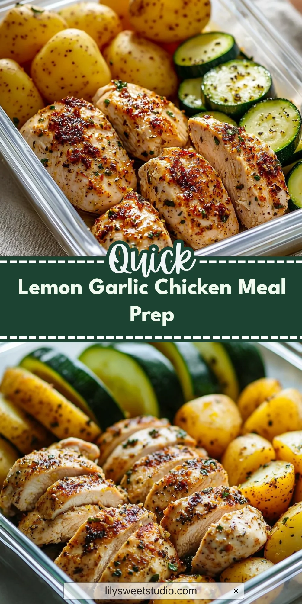 Lemon Garlic Chicken Meal Prep