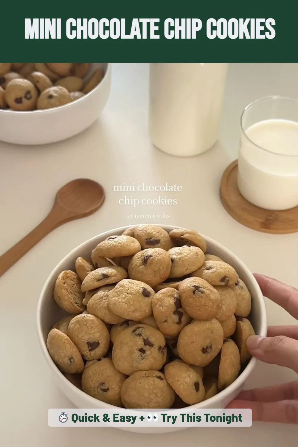 Mini Chocolate Chip Cookies