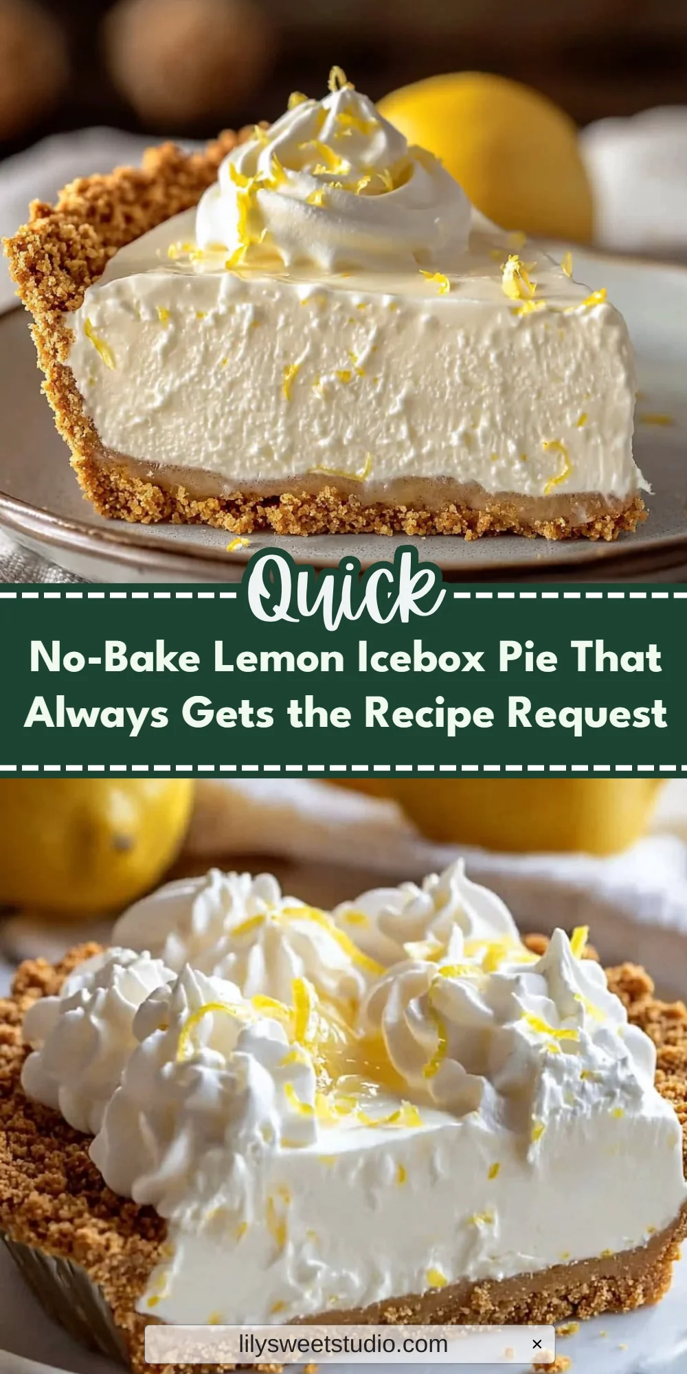 No-Bake Lemon Icebox Pie That Always Gets the Recipe Request