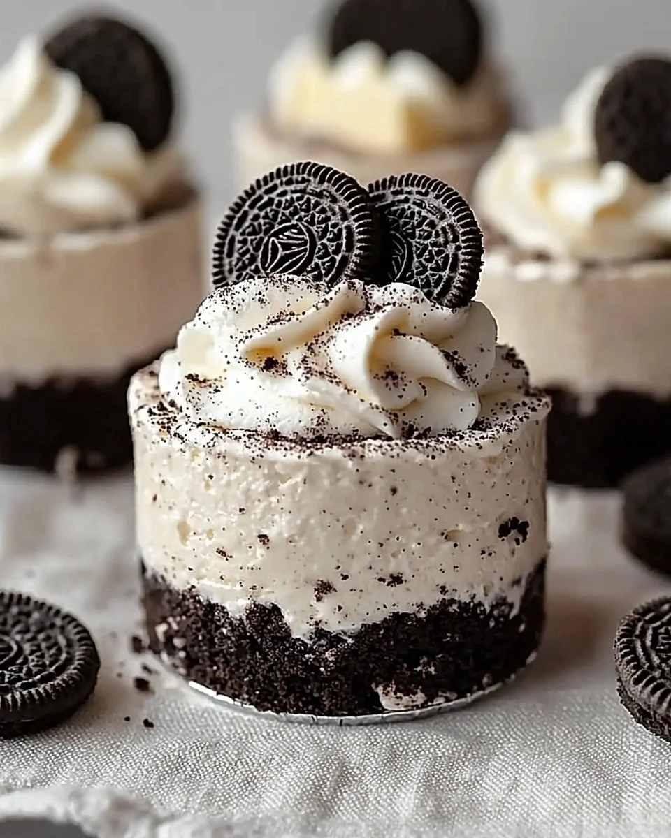 No-Bake Oreo Cheesecakes