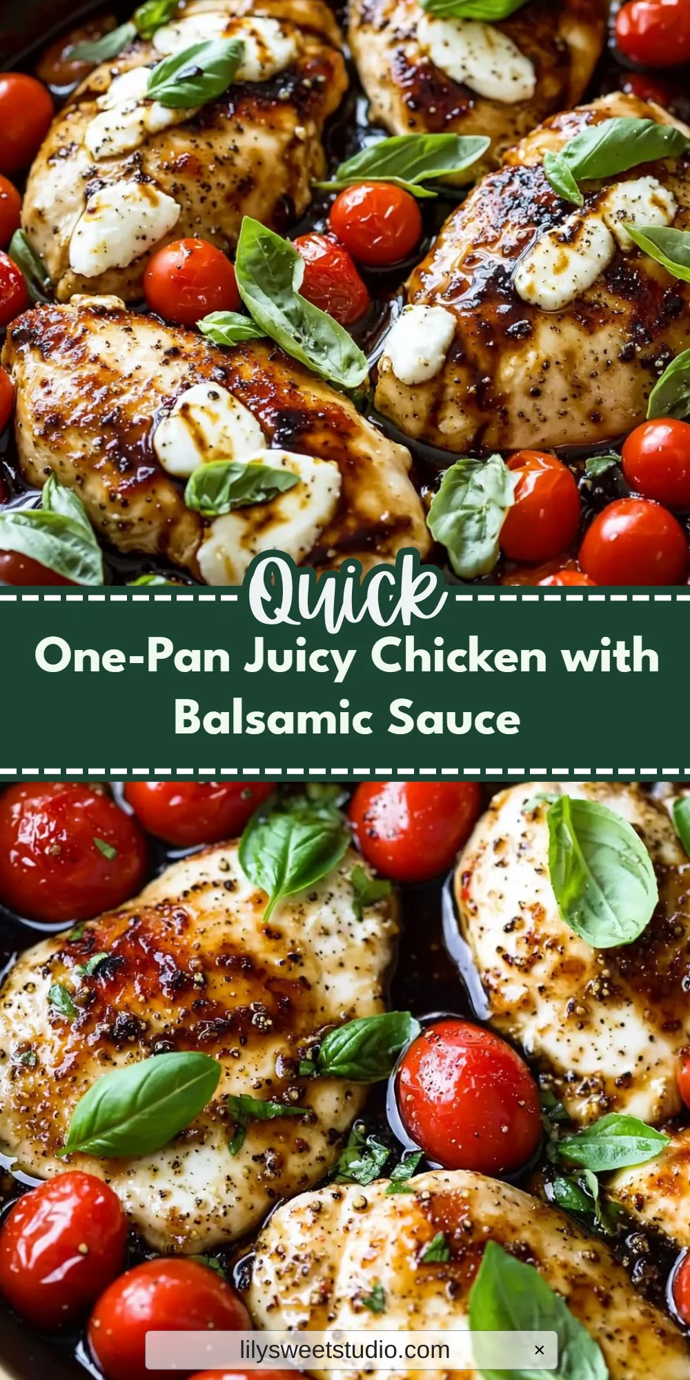 One-Pan Juicy Chicken with Balsamic Sauce
