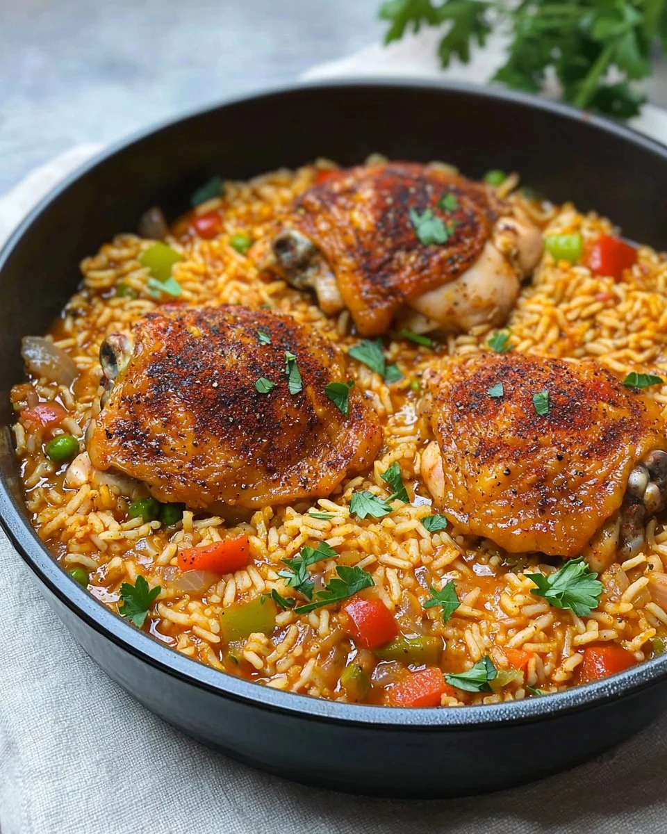 One Pot Cajun Chicken and Rice
