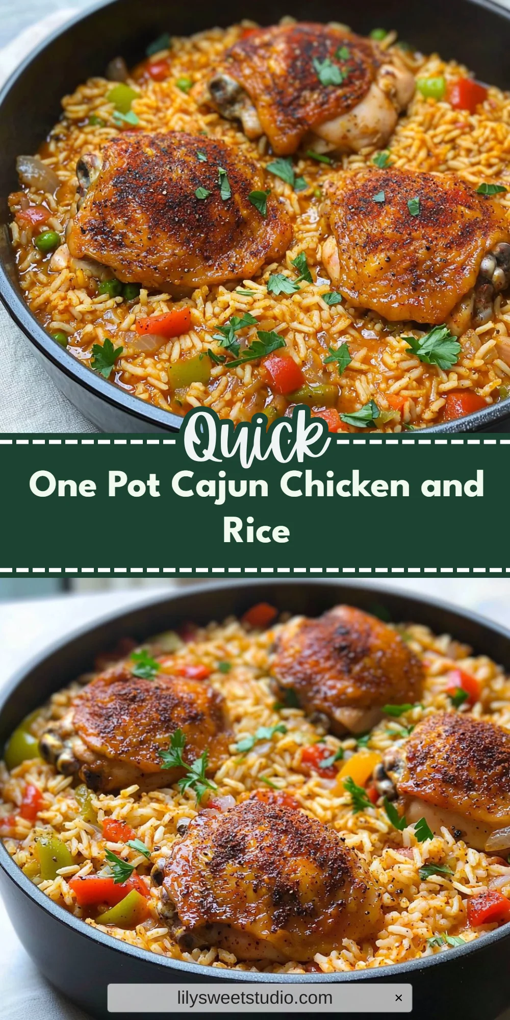 One Pot Cajun Chicken and Rice