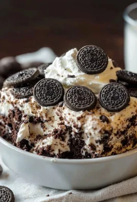 Oreo Dump Cake made with five simple ingredients for an easy dessert
