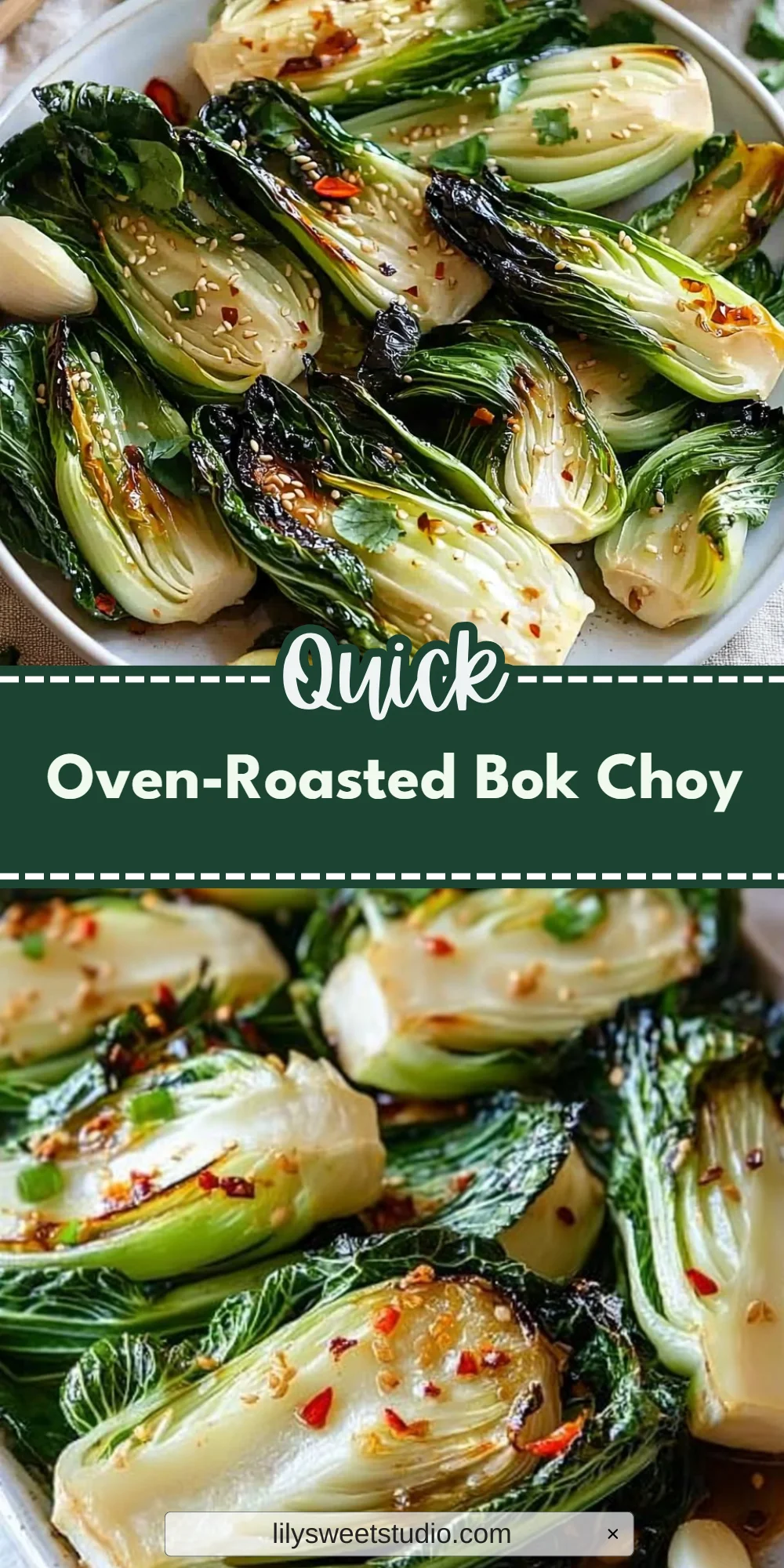Oven-Roasted Bok Choy