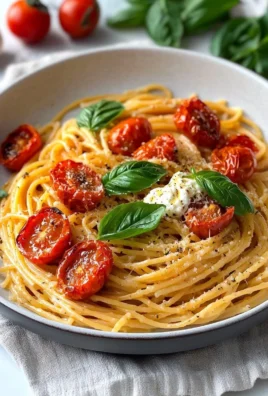 Delicious roasted tomato and garlic ricotta pasta served in a bowl