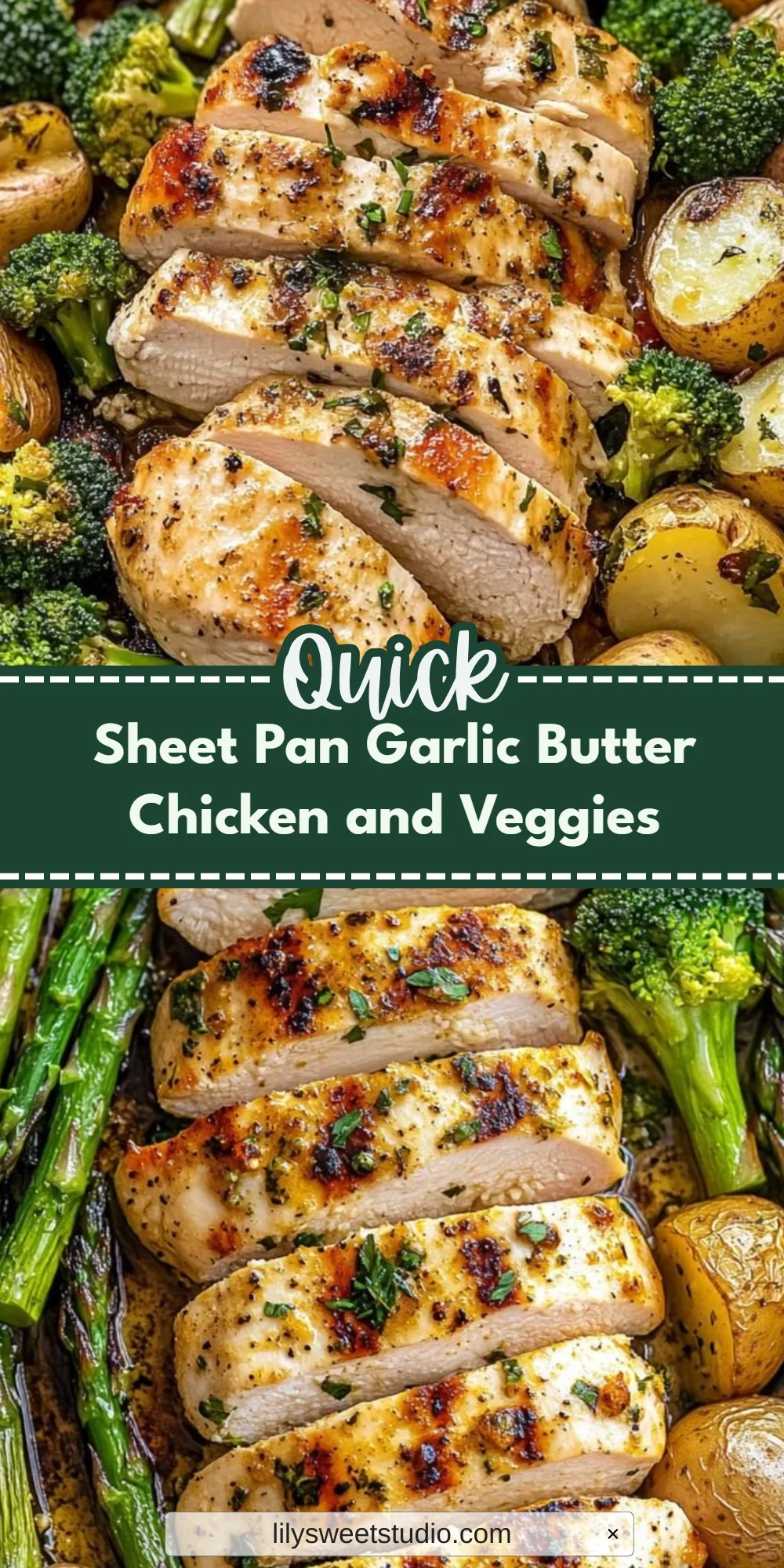 Sheet Pan Garlic Butter Chicken and Veggies