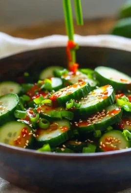Spicy Asian Cucumber Salad with a crunchy texture and vibrant flavors