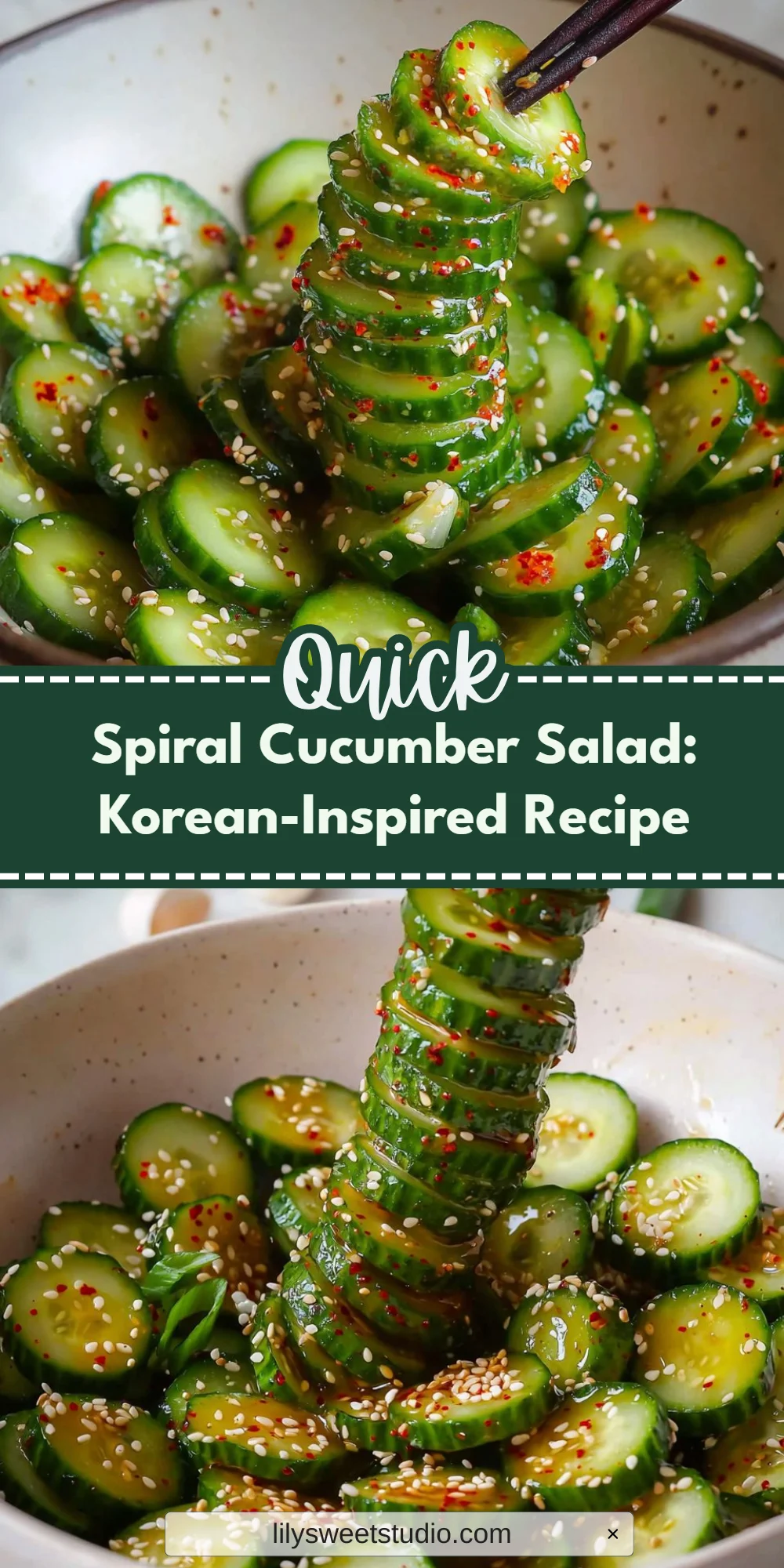 Spiral Cucumber Salad: Korean-Inspired Recipe