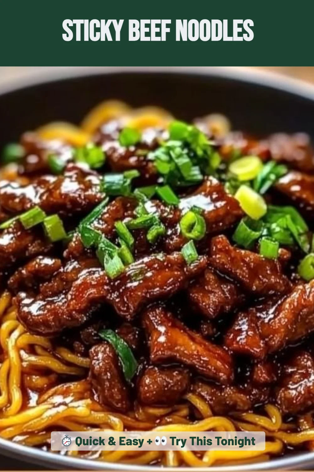 Sticky Beef Noodles