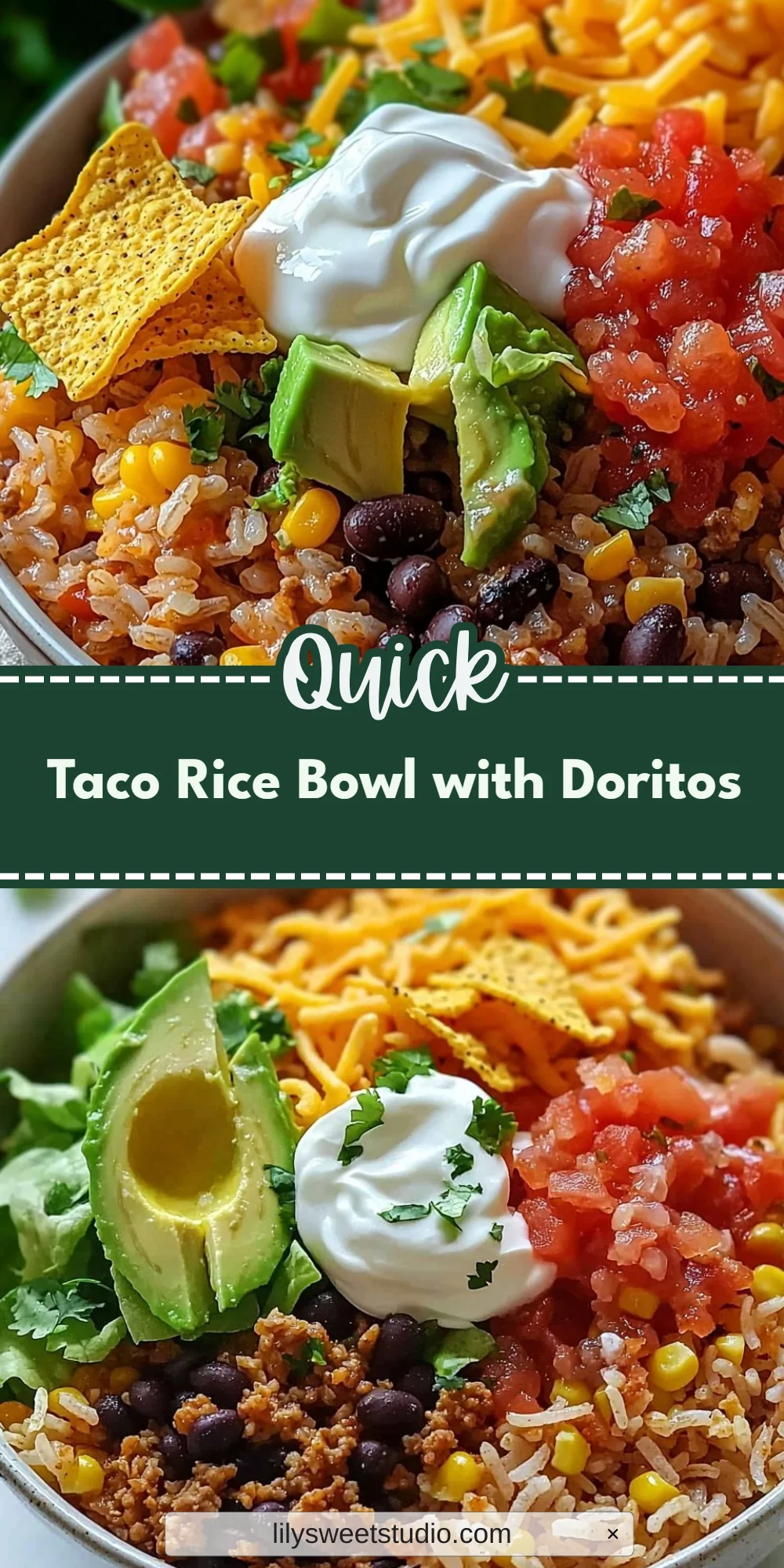 Taco Rice Bowl with Doritos