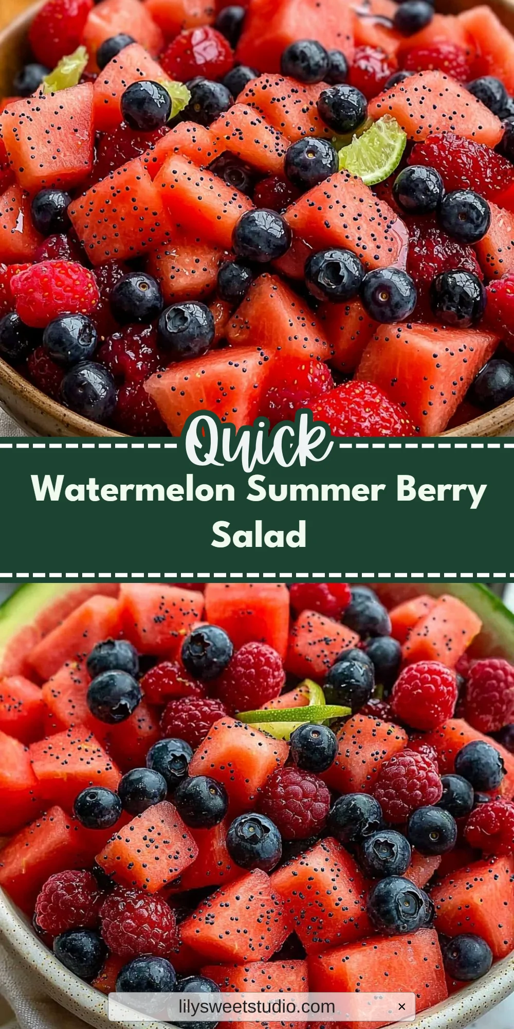 Watermelon Summer Berry Salad
